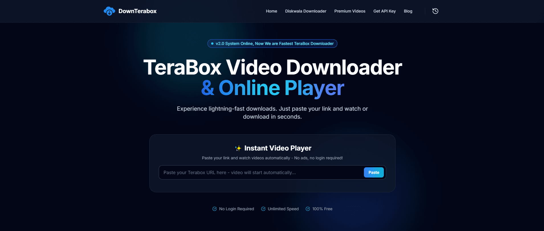DownTera Template Preview
